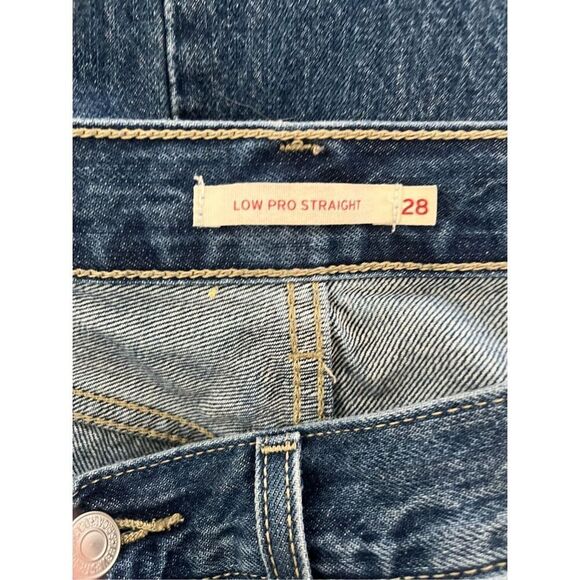 Levi’s Low Pro Straight Leg Distressed Jeans Size‎ 6/28 - Picture 2 of 6